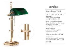 Bankerlampe T61S